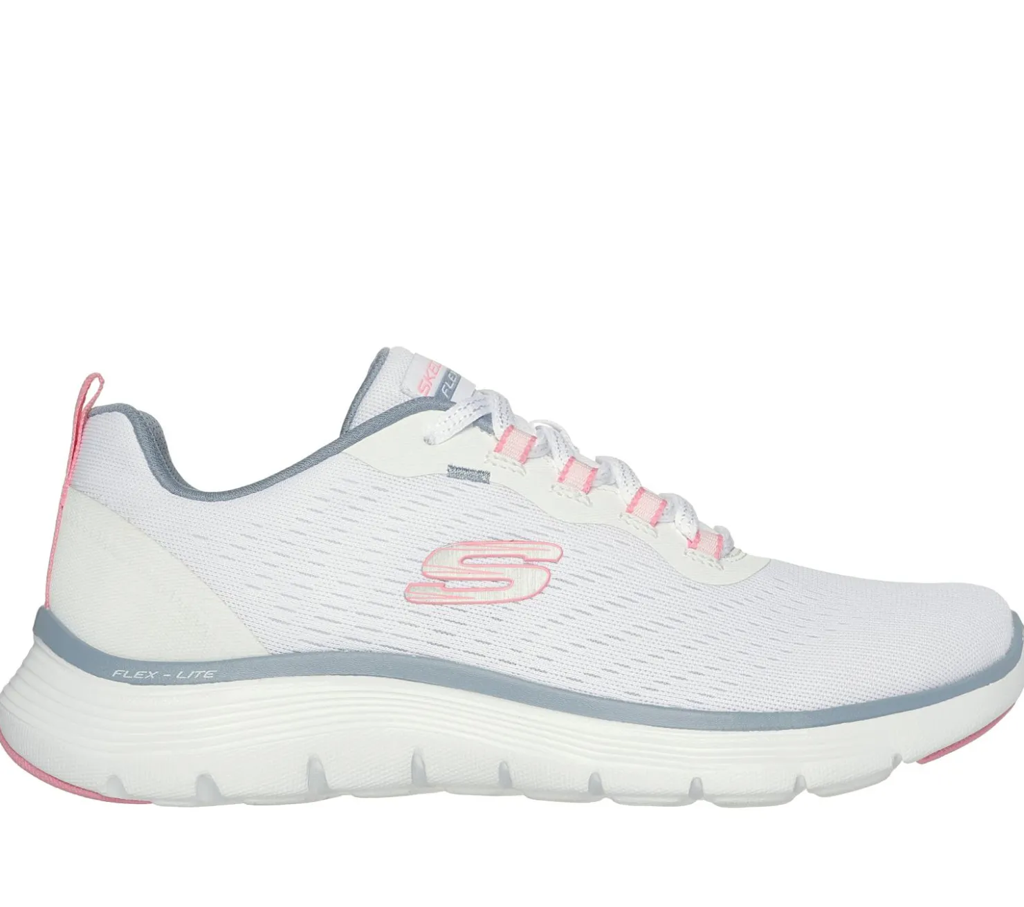Lace Up|Athletic Sneakers<SKECHERS Flex Appeal 5.0 WHITE / PINK / BLUE