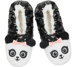 Socks|Socks<SKECHERS Flip Sequin Panda Slipper Socks - 1 Pack MULTI