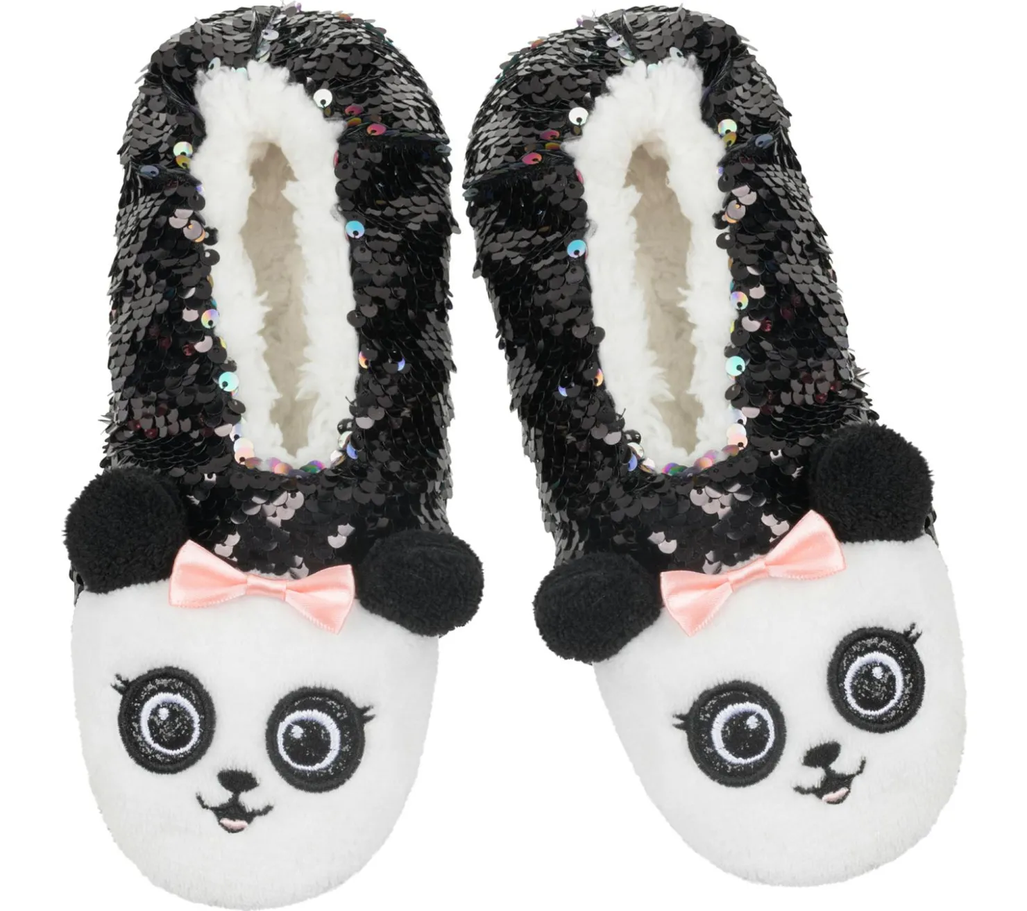 Socks|Socks<SKECHERS Flip Sequin Panda Slipper Socks - 1 Pack MULTI