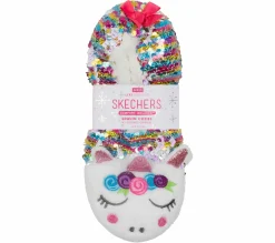 Socks|Socks<SKECHERS Flip Sequin Unicorn Slipper Socks - 1 Pack MULTI