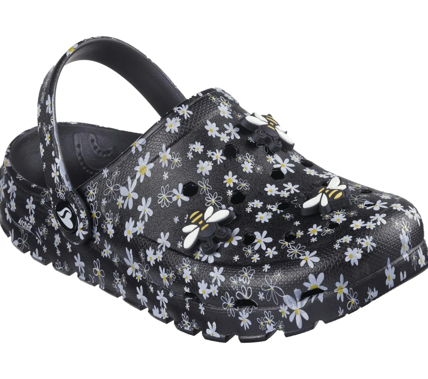 Slip-Ons<SKECHERS Foamies: Arch Fit Footsteps - Queen Bee BLACK