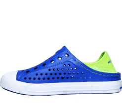 Slip-Ons|Athletic Shoes & Sneakers<SKECHERS Foamies: Guzman Steps - Aqua Surge BLUE / LIME