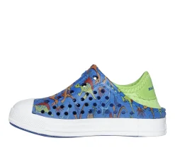 Slip-Ons|Athletic Shoes & Sneakers<SKECHERS Foamies: Guzman Steps - Lil Dino BLUE / LIME