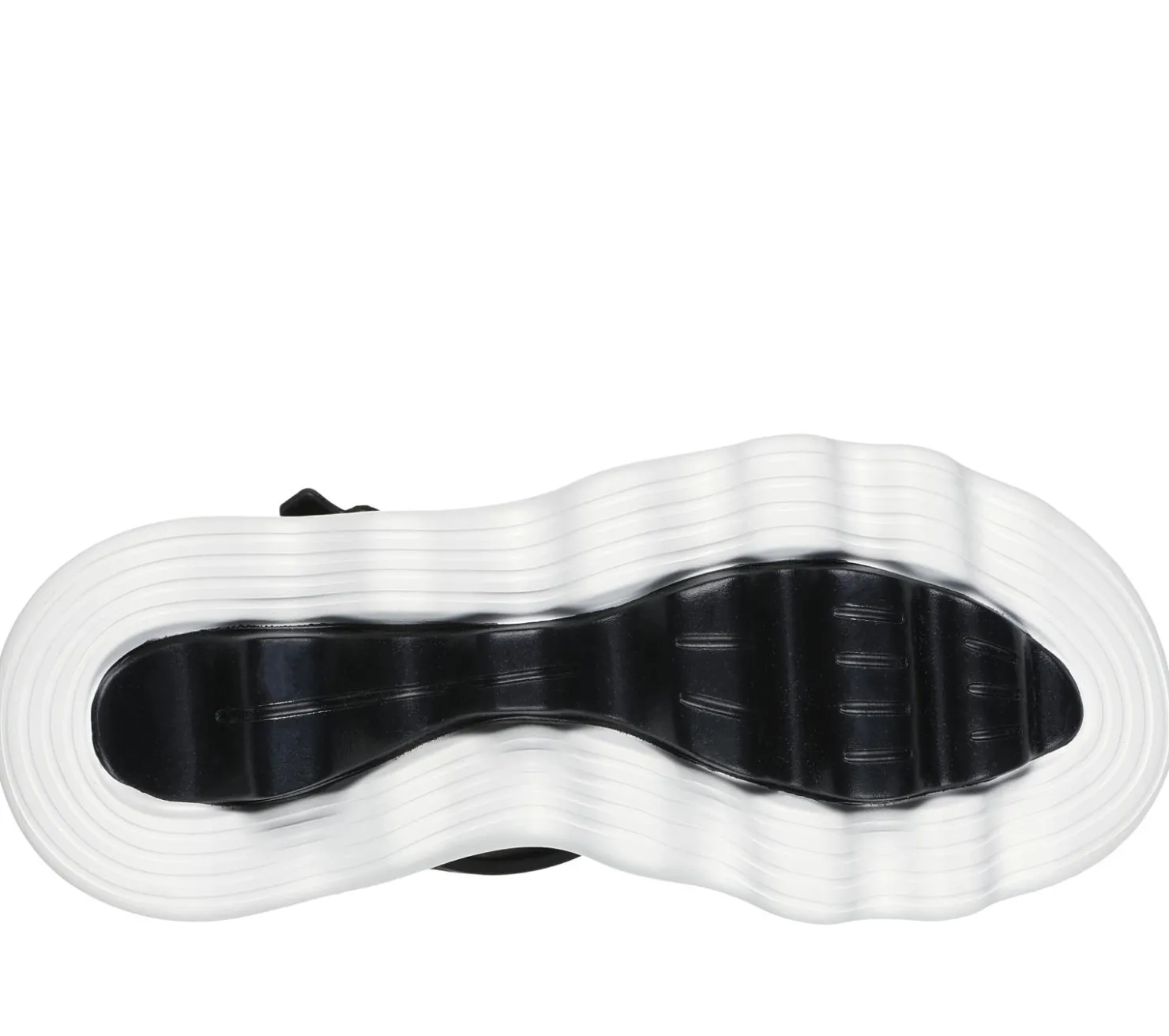 Sandals<SKECHERS Foamies: Massage Fit Sandal - Heartfelt BLACK / WHITE