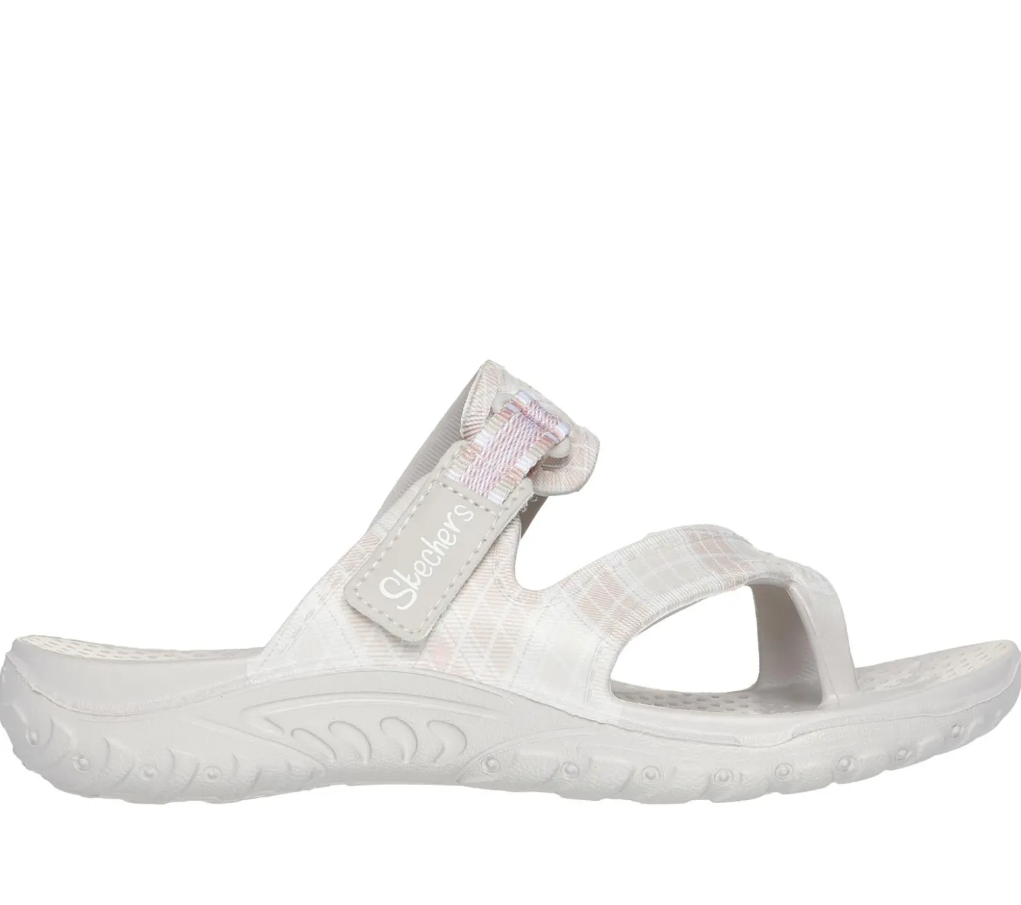 Sandals<SKECHERS Foamies: Reggae - Tartan Charm NATURAL / PINK
