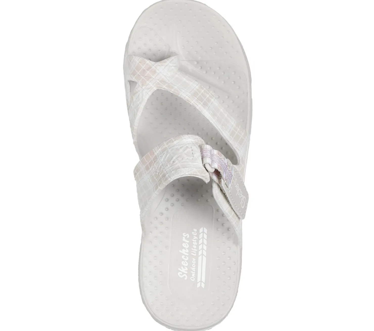 Sandals<SKECHERS Foamies: Reggae - Tartan Charm NATURAL / PINK