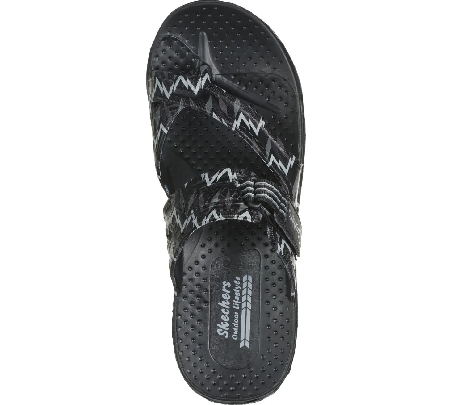 Sandals<SKECHERS Foamies: Reggae - Whimsical BLACK / GRAY