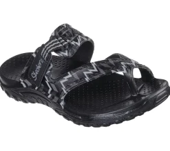 Sandals<SKECHERS Foamies: Reggae - Whimsical BLACK / GRAY