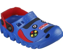 Light-Up|Slip-Ons<SKECHERS Foamies: Zaggle - Hydro-Pointz BLUE / RED