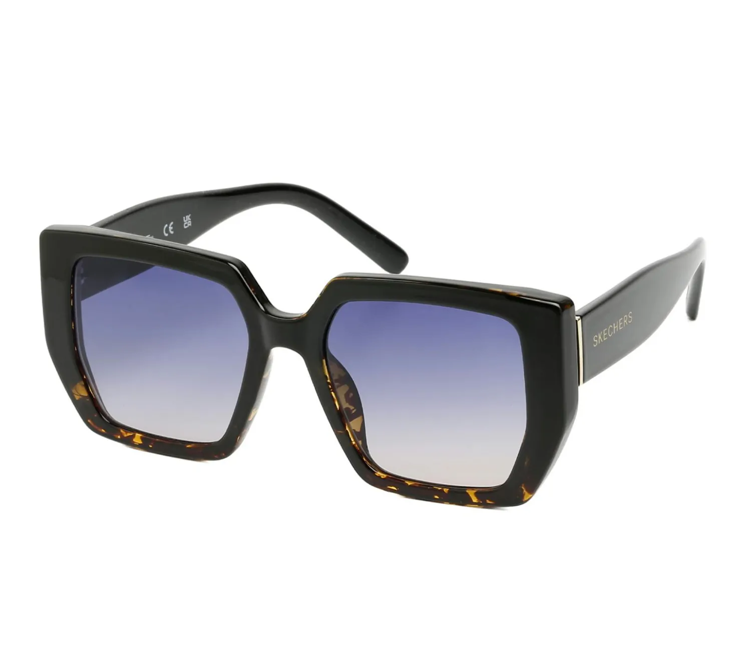 Sunglasses<SKECHERS Geometric Sunglasses BLACK / MULTI