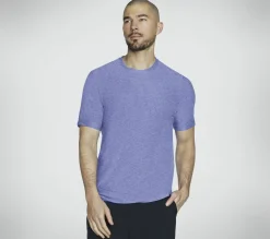 Tops|Tops<SKECHERS GO DRI All Day Tee PURPLE / WHITE / HOT PINK