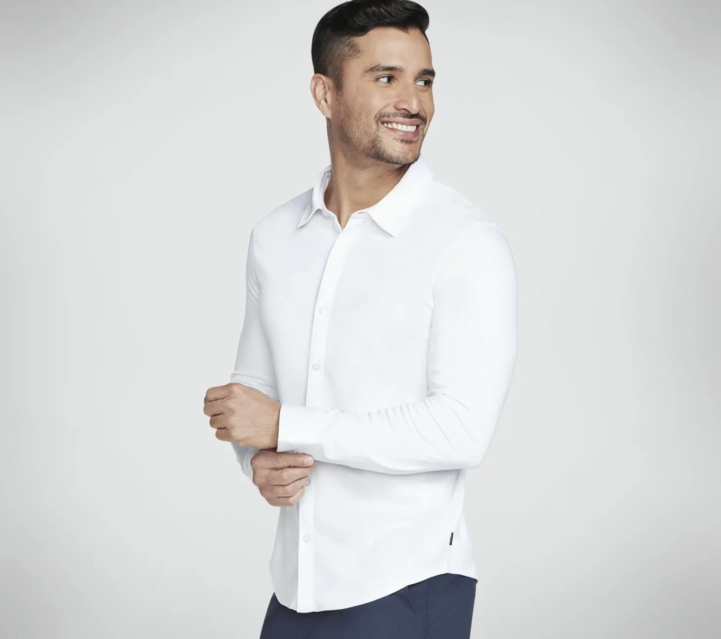Tops|Tops<SKECHERS GO DRI Off Duty Button Down Shirt WHITE