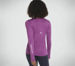 Tops|Tops<SKECHERS GO DRI Swift LS Crew VIOLET