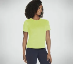Tops|Tops<SKECHERS GO DRI SWIFT Tee NATURAL / LIME
