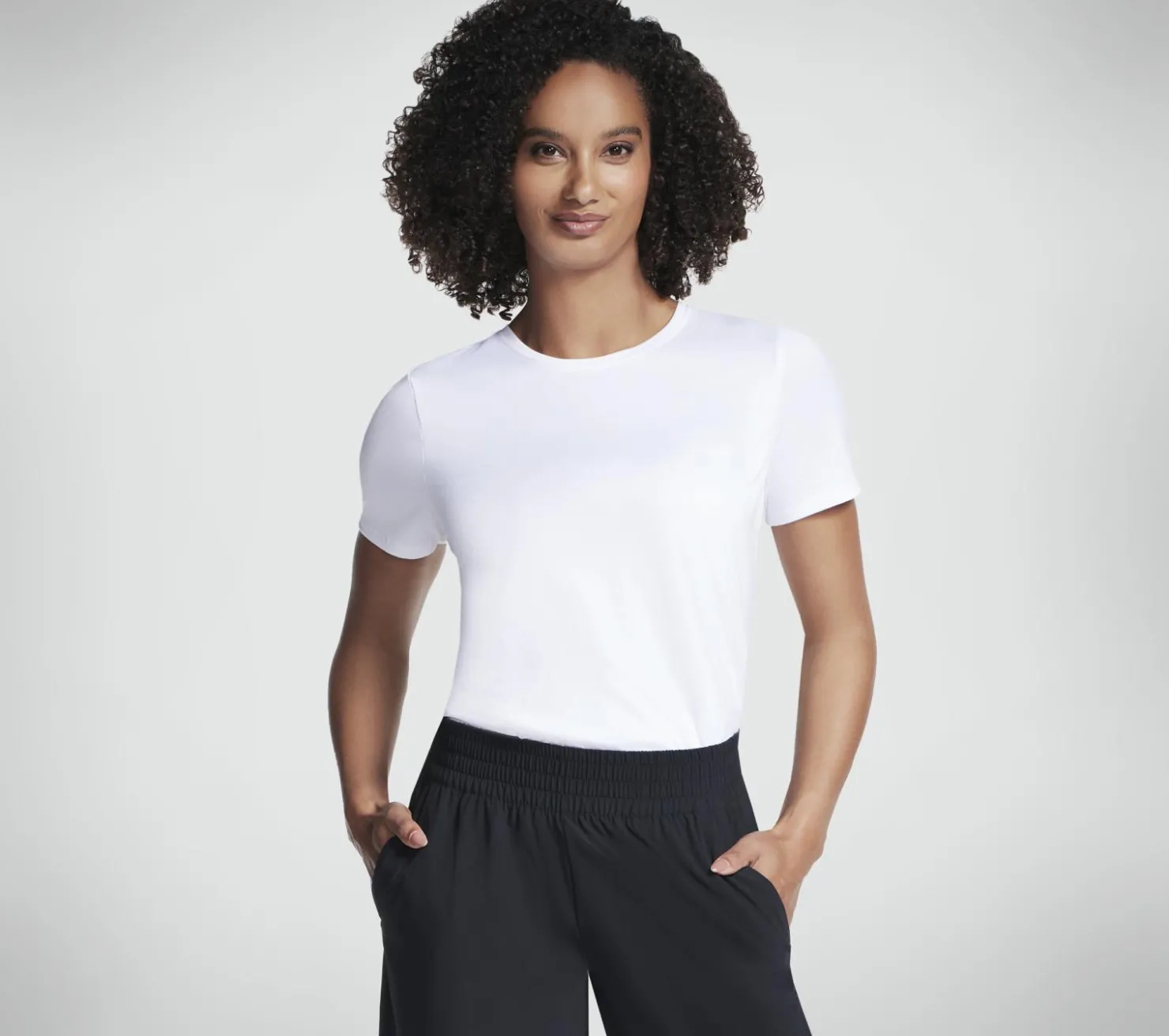 Tops|Tops<SKECHERS GO DRI Swift Tunic Tee WHITE
