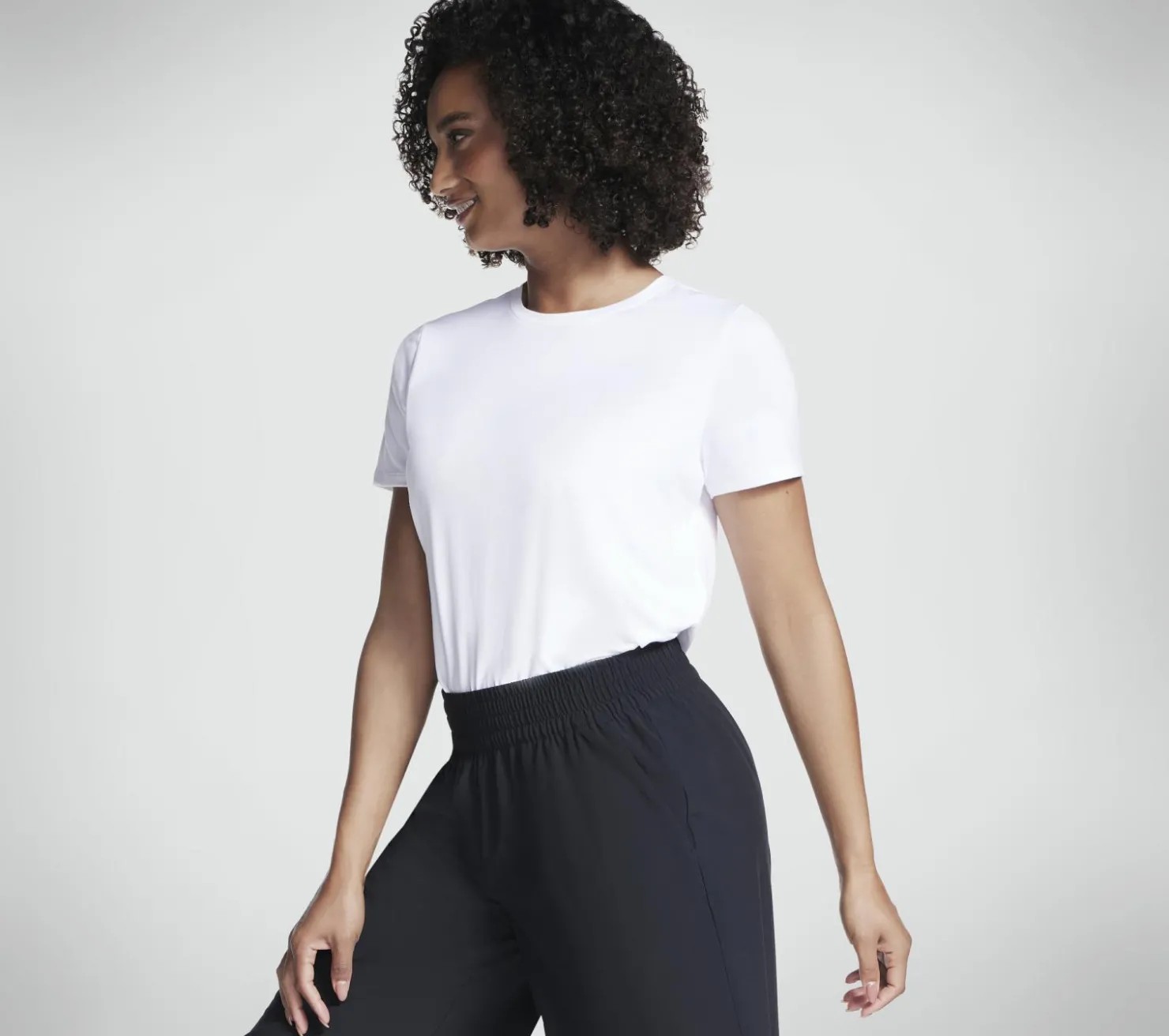 Tops|Tops<SKECHERS GO DRI Swift Tunic Tee WHITE