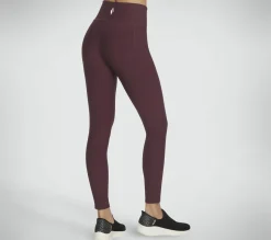 Bottoms|Bottoms<SKECHERS GO FLEX RIB FL HW Legging BURGUNDY / PINK