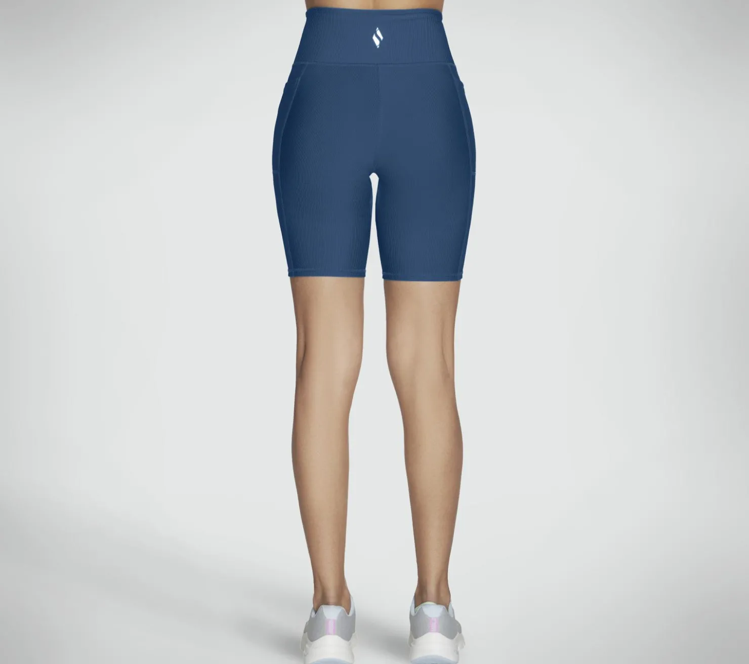 Bottoms|Bottoms<SKECHERS GO FLEX Rib HW 8 Inch Bike Short TEAL / NAVY