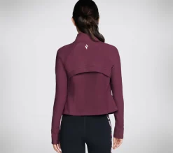 Tops|Tops<SKECHERS GO FLEX Rib Jacket BURGUNDY / PINK