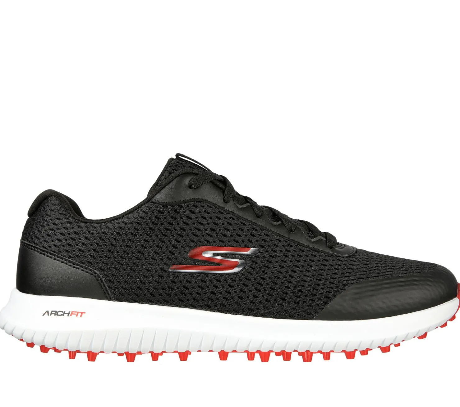 Lace Up<SKECHERS GO GOLF Max Fairway 3 BLACK / RED