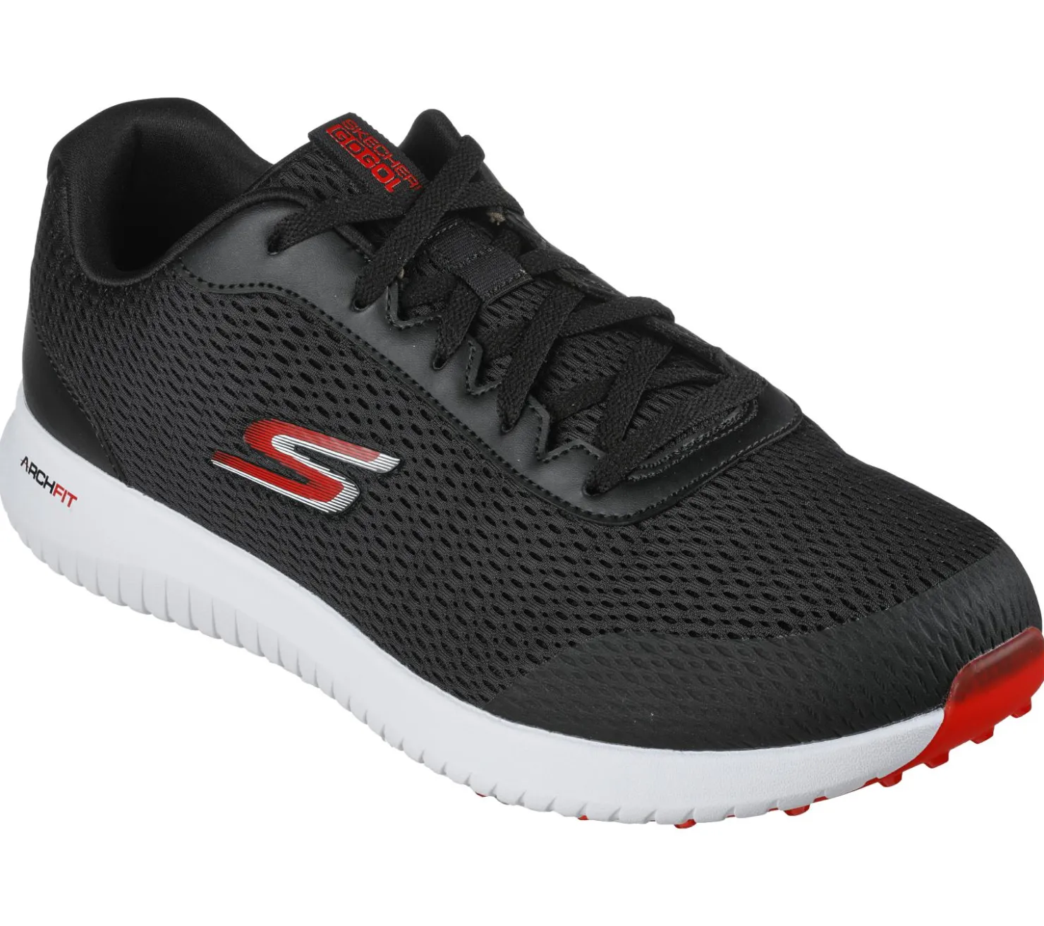 Lace Up<SKECHERS GO GOLF Max Fairway 3 BLACK / RED