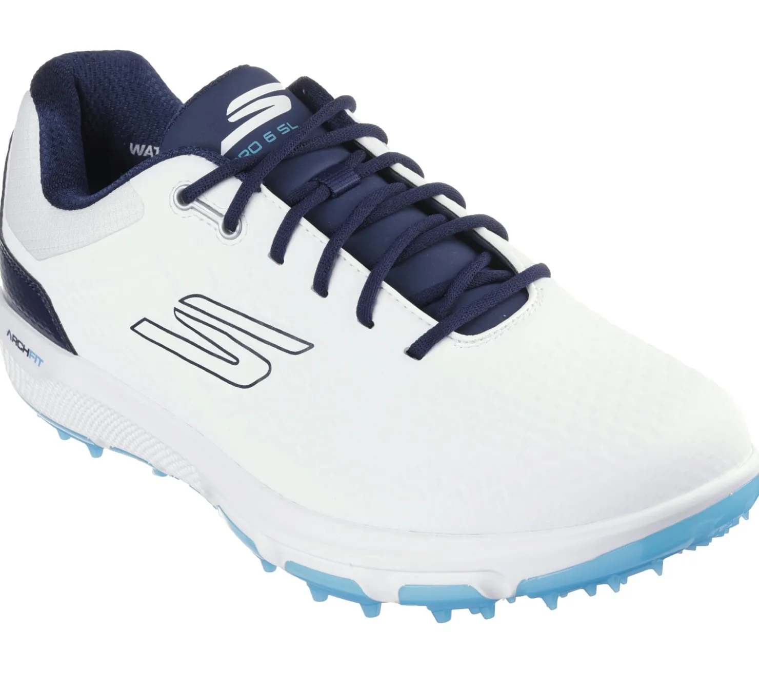 Lace Up<SKECHERS GO GOLF PRO 6 SL WHITE / NAVY