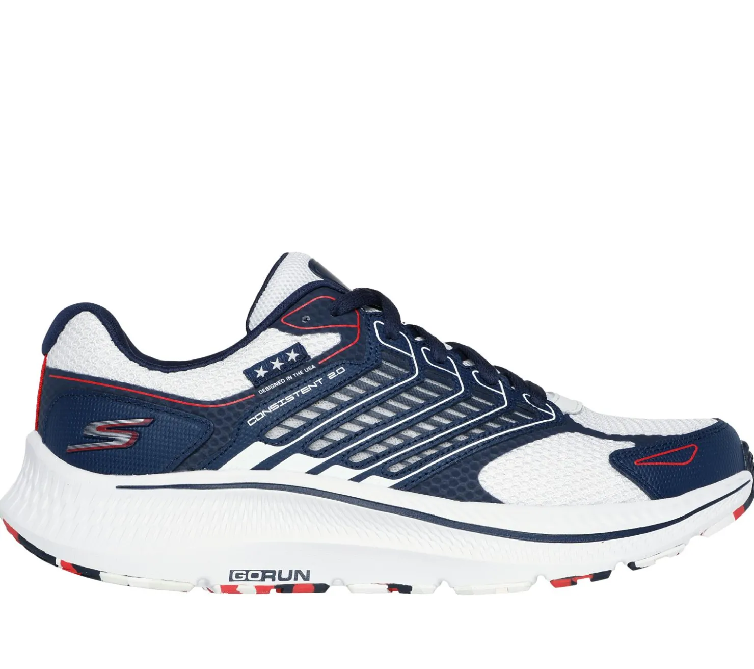 Lace Up|Athletic Sneakers<SKECHERS GO RUN Consistent 2.0 - Americana NAVY