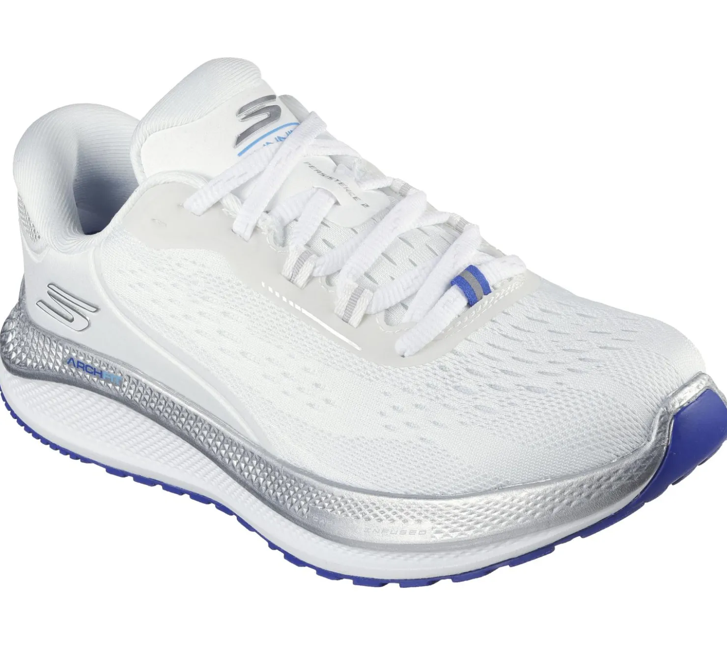 Lace Up|Athletic Sneakers<SKECHERS GO RUN Persistence 2 WHITE / SILVER