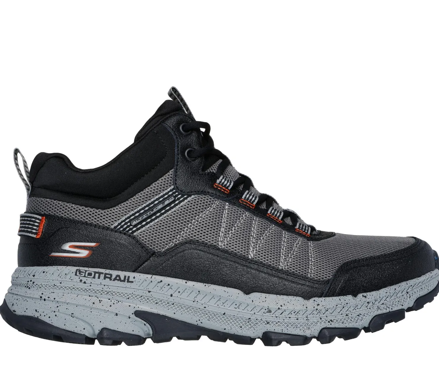 Lace Up|Athletic Sneakers<SKECHERS GO RUN Trail Altitude - Ridgetop CHARCOAL / ORANGE
