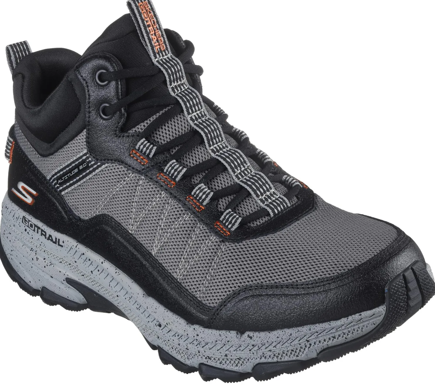 Lace Up|Athletic Sneakers<SKECHERS GO RUN Trail Altitude - Ridgetop CHARCOAL / ORANGE