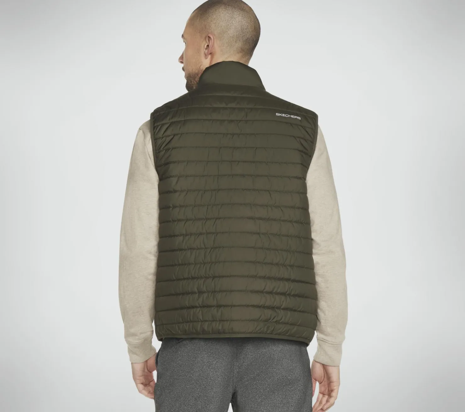 Tops|Tops<SKECHERS GO SHIELD Altitude Reversible Vest BROWN / OLIVE