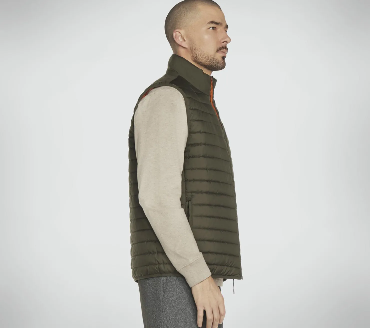 Tops|Tops<SKECHERS GO SHIELD Altitude Reversible Vest BROWN / OLIVE