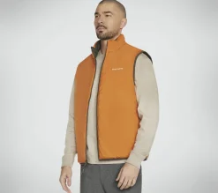 Tops|Tops<SKECHERS GO SHIELD Altitude Reversible Vest BROWN / OLIVE