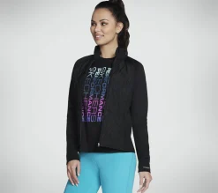 Tops|Tops<SKECHERS GO SHIELD Hybrid Performance Jacket BLACK