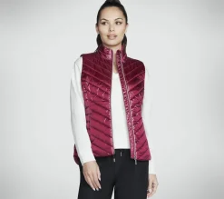 Tops|Tops<SKECHERS GO SHIELD Shine Vest PINK / RED