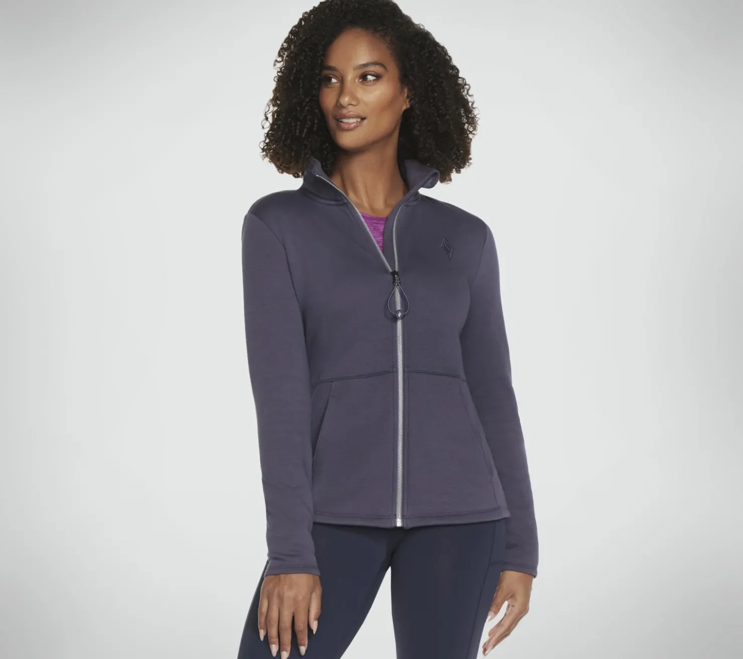 Tops|Tops<SKECHERS GO SNUGGLE Jacket PURPLE / CHARCOAL