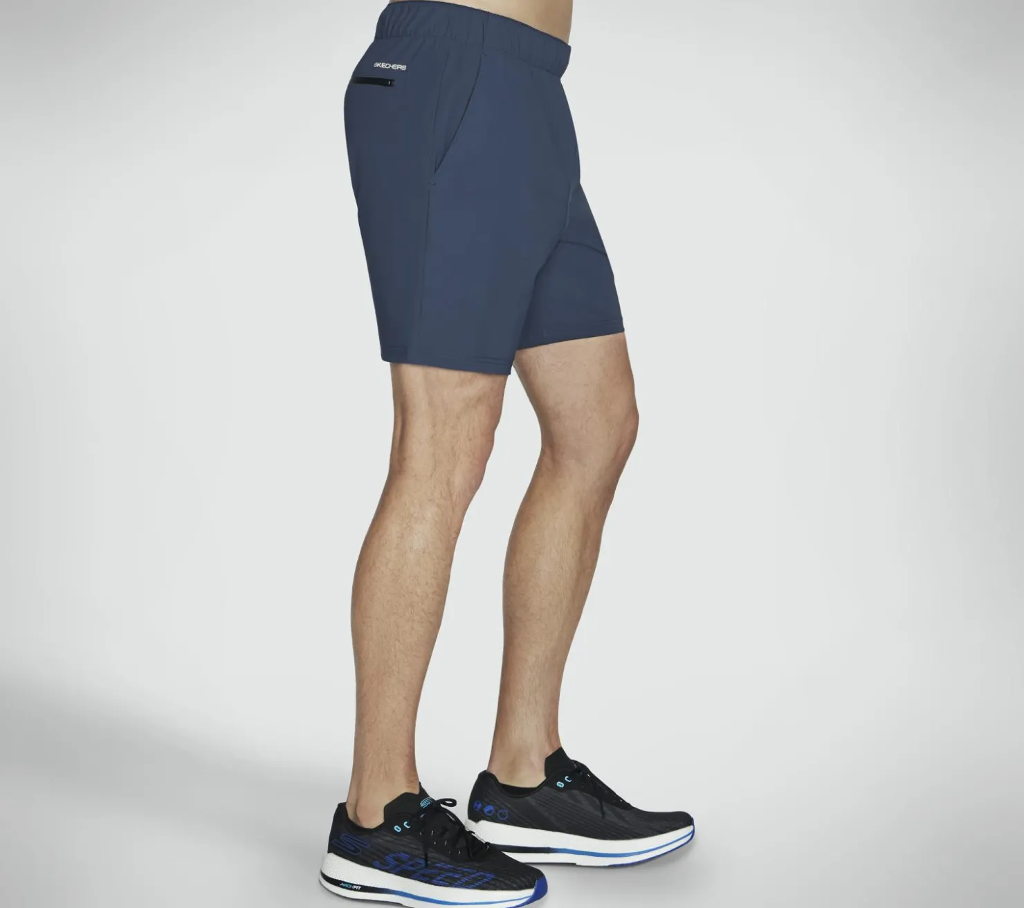 Bottoms|Bottoms<SKECHERS GO STRETCH Ultra 7 Inch Short CHARCOAL / NAVY