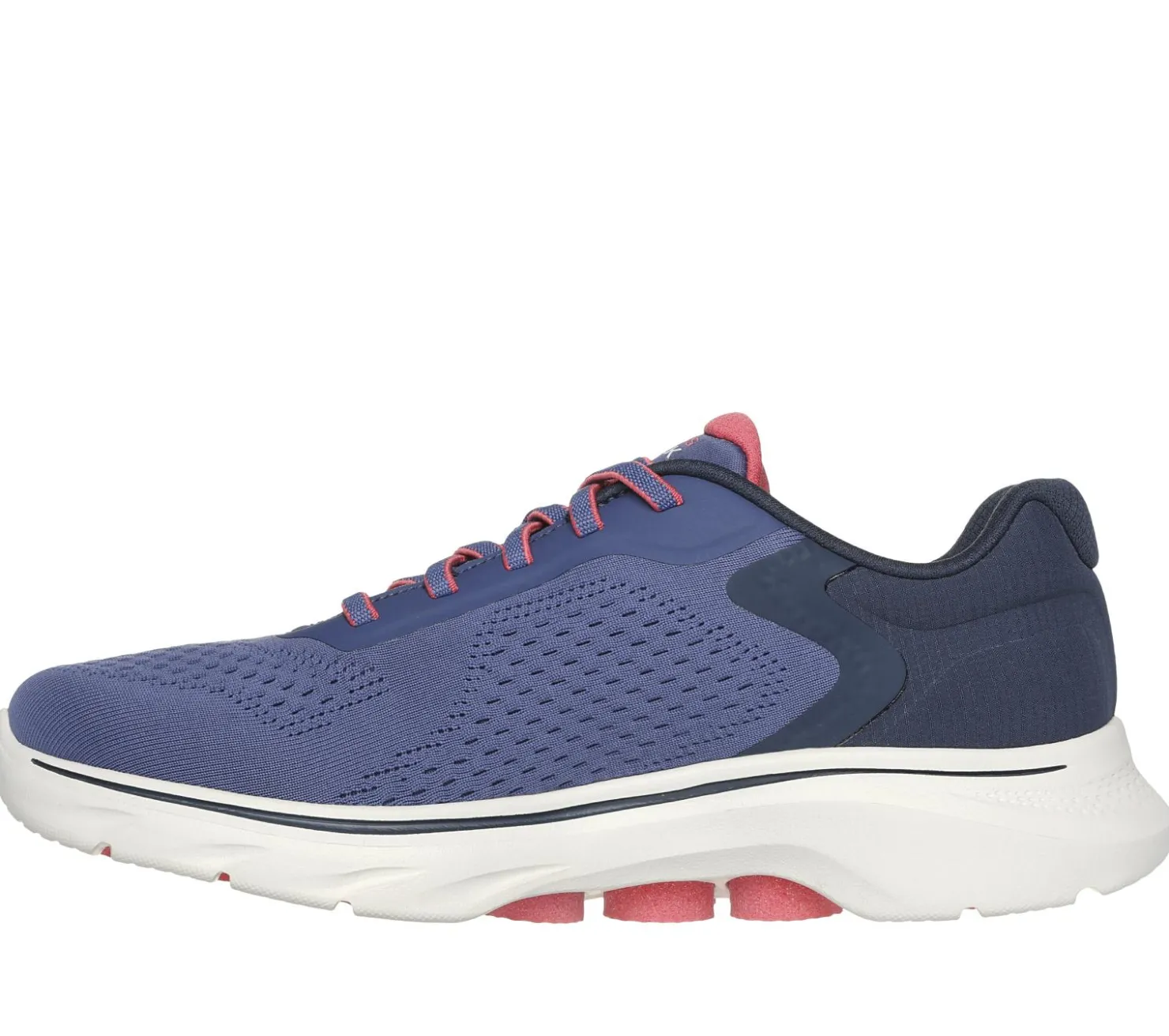 Slip-Ons|Casual Sneakers<SKECHERS GO WALK 7 - Cosmic Waves NAVY / CORAL