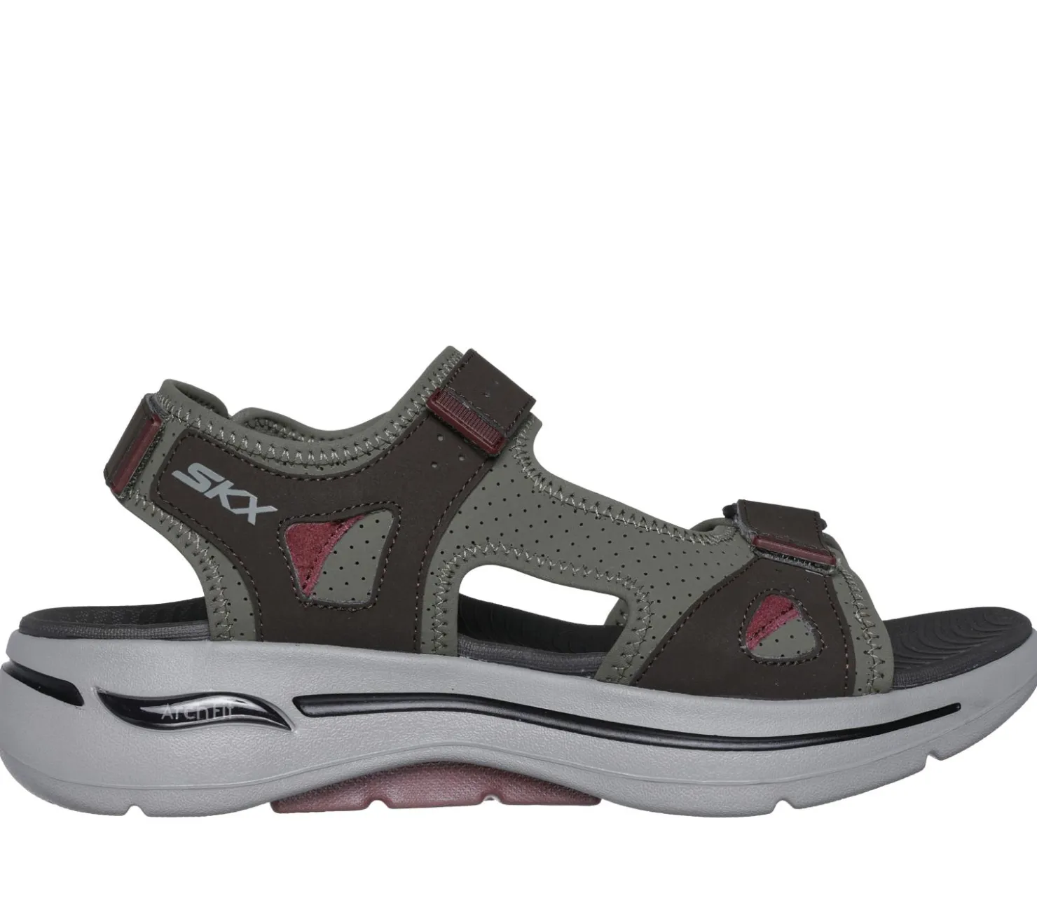 Sandals<SKECHERS GO WALK Arch Fit - Mission II OLIVE