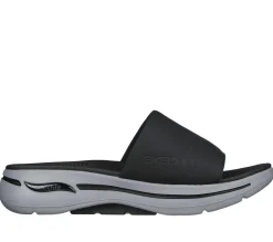 Sandals<SKECHERS GO WALK Arch Fit Sandal - Gradual BLACK / GRAY