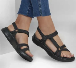 Sandals<SKECHERS GO WALK Flex Sandal - Sublime BLACK