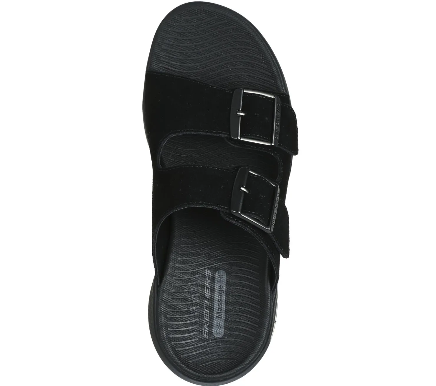 Sandals<SKECHERS GO WALK Massage Fit - Immerse BLACK