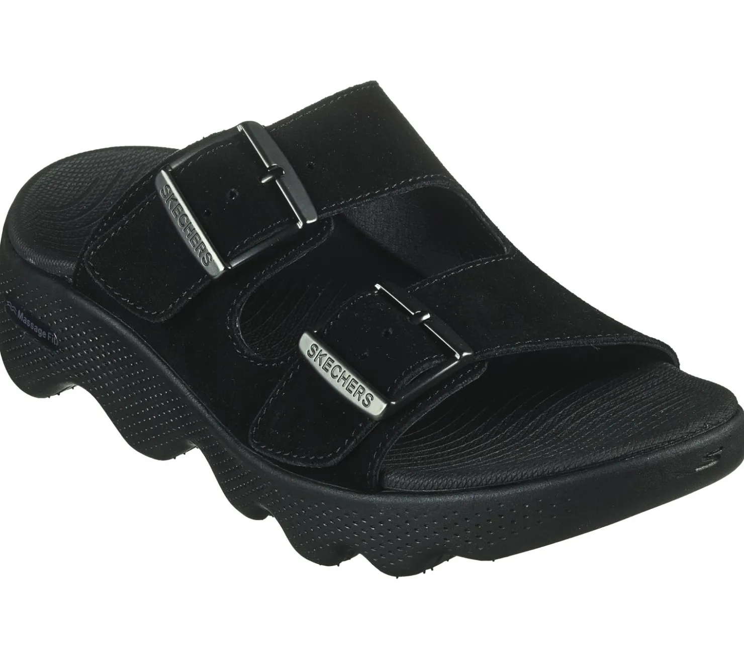 Sandals<SKECHERS GO WALK Massage Fit - Immerse BLACK
