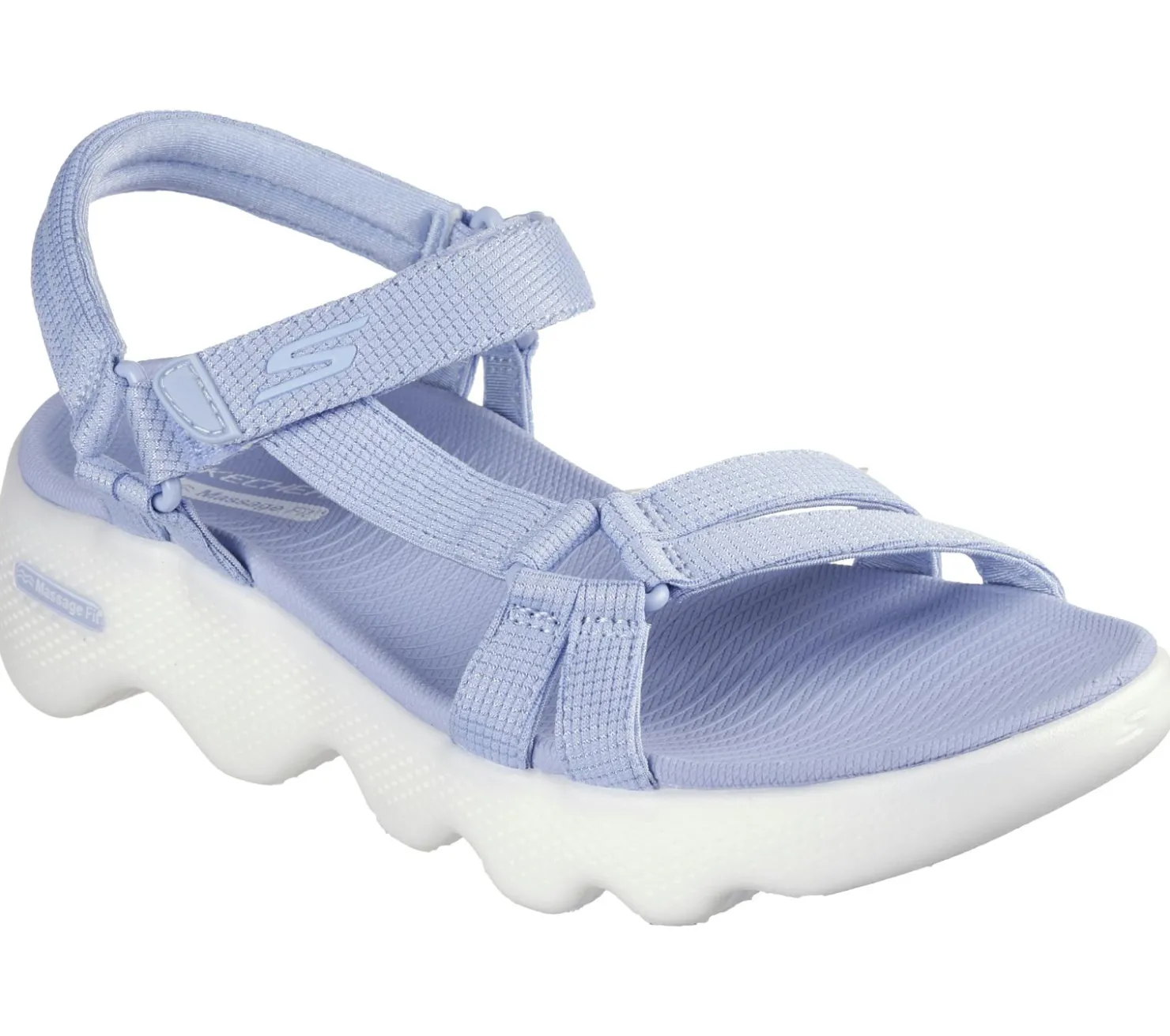 Sandals<SKECHERS GO WALK Massage Fit - Transcend PERIWINKLE