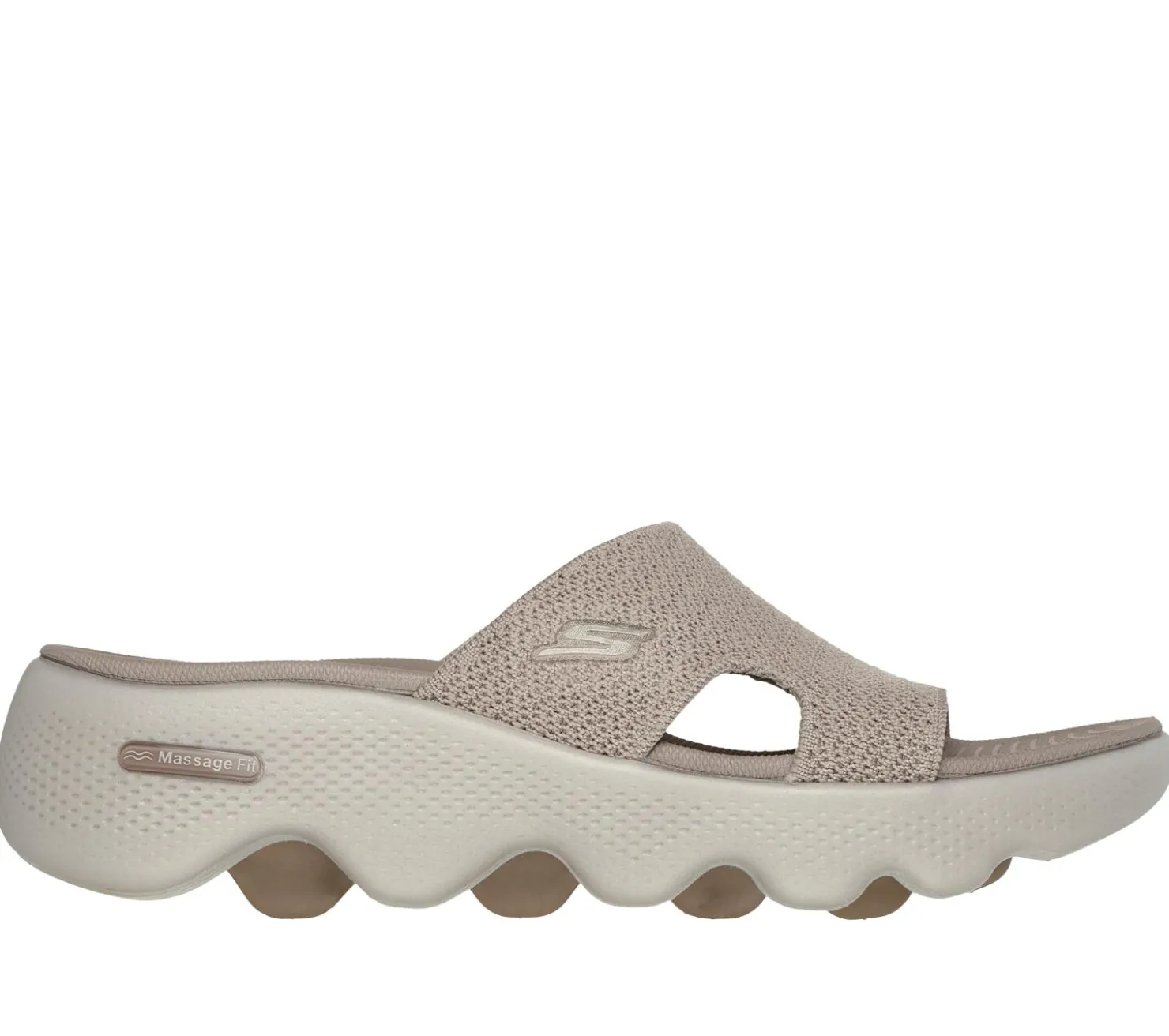 Sandals<SKECHERS GO WALK Massage Fit - Vogue TAUPE