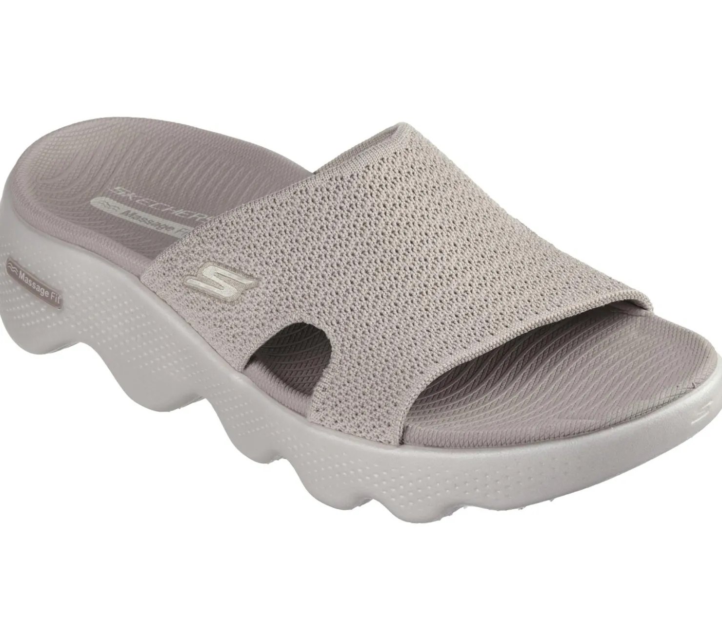 Sandals<SKECHERS GO WALK Massage Fit - Vogue TAUPE