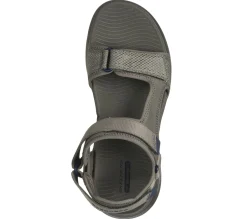 Sandals<SKECHERS GO WALK Massage Fit Sandal TAUPE / NAVY