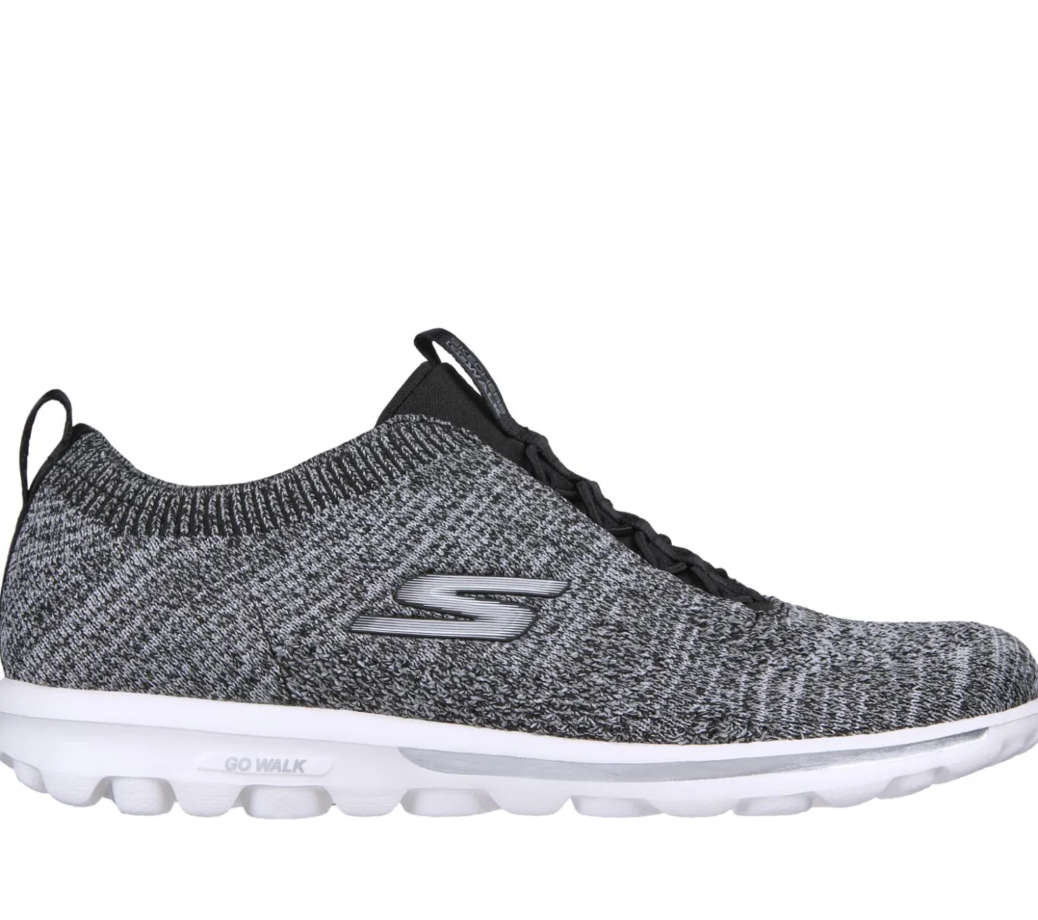 Slip-Ons|Casual Sneakers<SKECHERS GO WALK Travel - Radiant Moon BLACK / WHITE