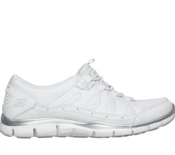Slip-Ons<SKECHERS Gratis - Strolling WHITE / SILVER