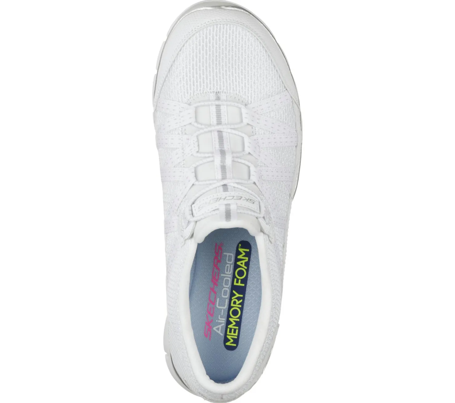 Slip-Ons<SKECHERS Gratis - Strolling WHITE / SILVER